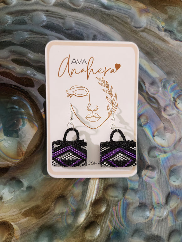 Kete Earrings - Purple