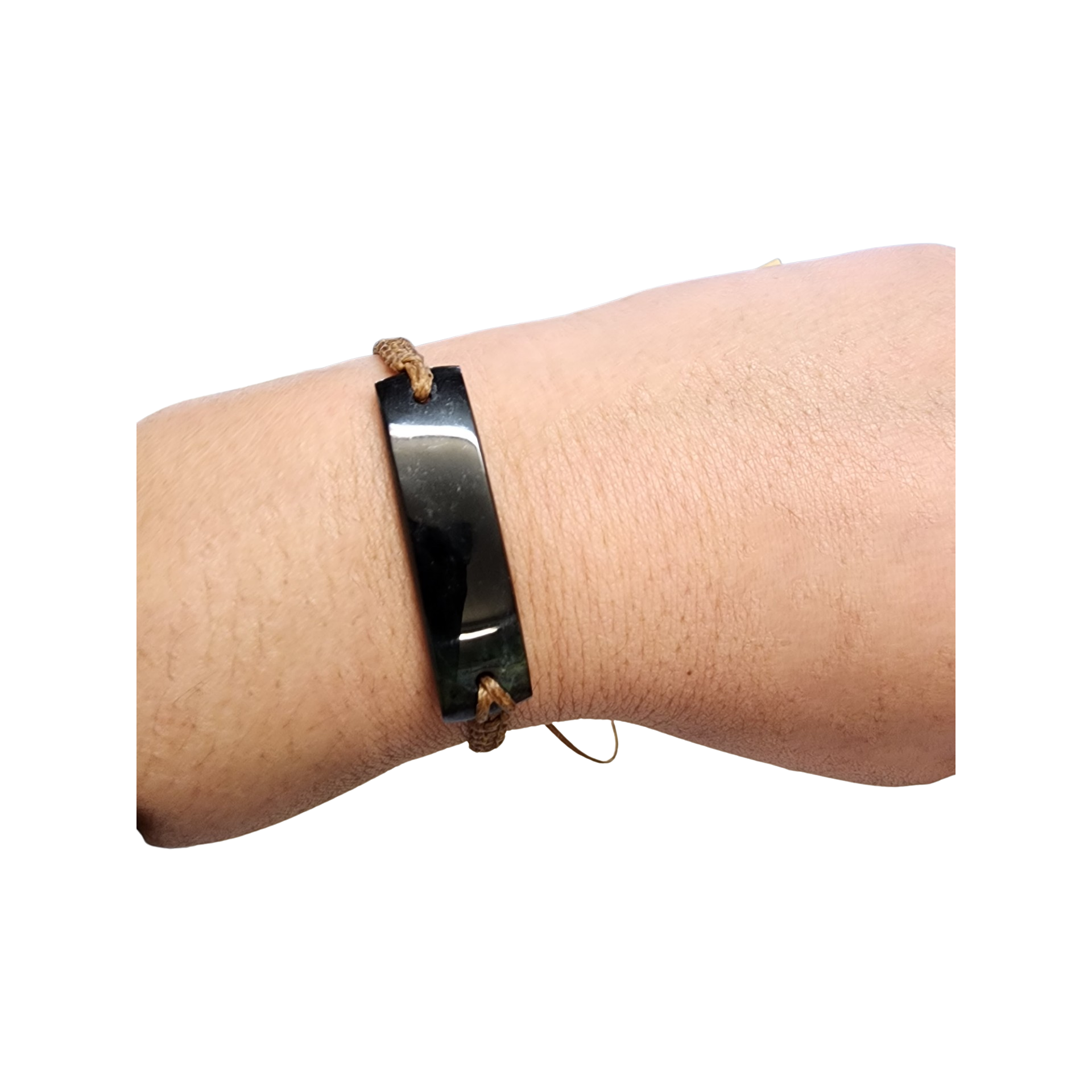 Unisex Pounamu Bracelet Black Cord Pacific Shack Gold Coast