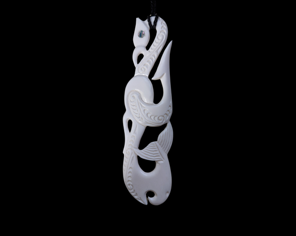 XLarge Bone Carving Manaia #1