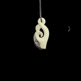 Medium Bone Carving Pikorua 60mm #3A
