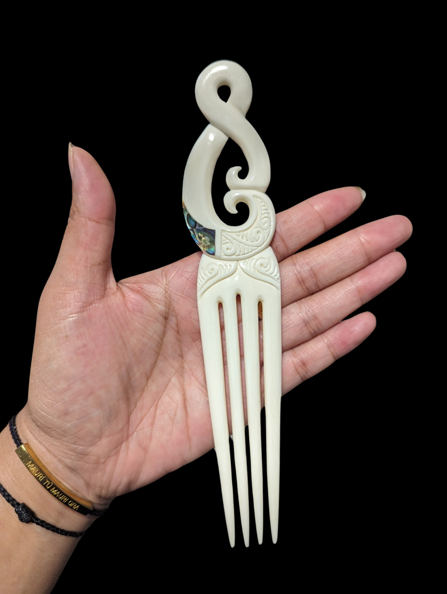 Bone hair fork deals