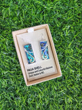 #E Paua Rectangle Earrings