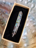 #80 Zircon Paua Bangle
