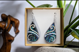 # 8 Paua Tear Drop Earrings