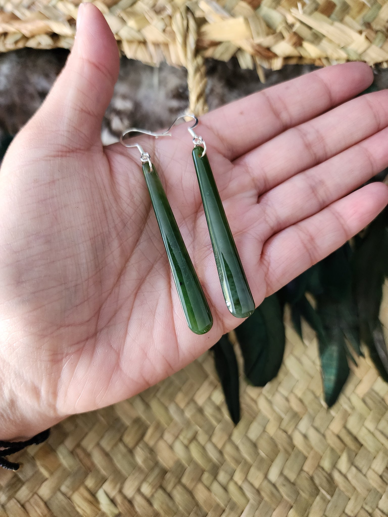 Pounamu earrings 2025