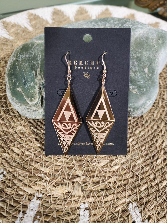 Rerehua Maui Earrings - ROSE GOLD