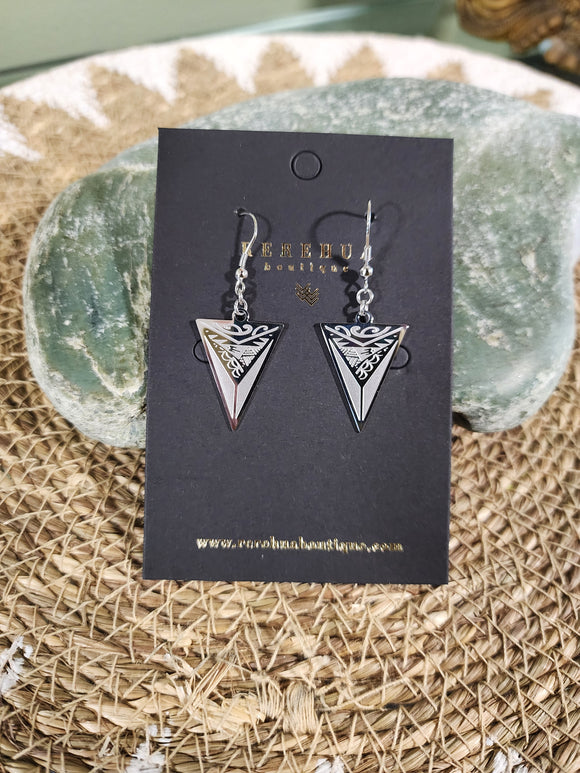 Rerehua Mātau Earrings - SILVER