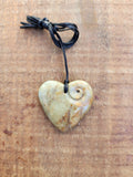 #12 Heart with Koru Jasper (40mm)