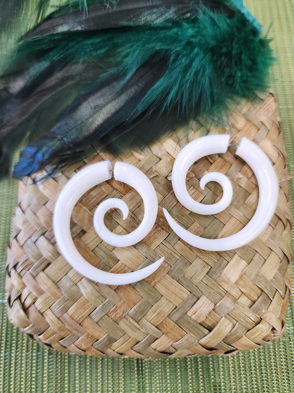 Koru Bone Earring - Large
