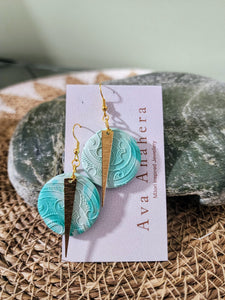 Porowhita Clay Earrings - Baby Blue