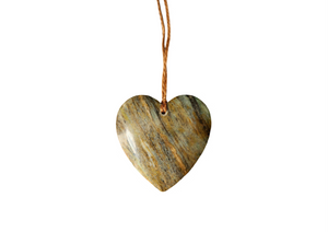 #B25 Heart (50mm) Obay Stone