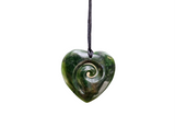 #B30 Manawa Koru Heart Pendant (60mm)