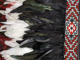 #M  Kākahu Korowai - Red, Black, White (Quarter Length)