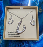 #25 Silver Hook Pendant Set