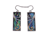 #E Paua Rectangle Earrings