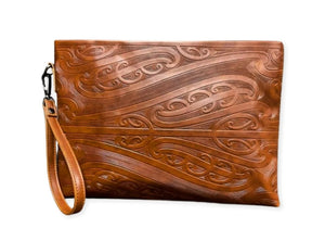 Tan Clutch Bag