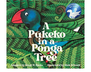 Pukeko in a Ponga Tree