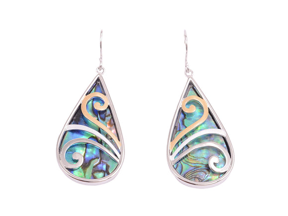 # 8 Paua Tear Drop Earrings