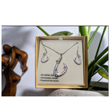 #25 Silver Hook Pendant Set