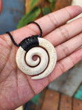 #2 Koru Whale Bone Carving
