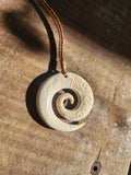 #W4 Koru Whale Bone Carving