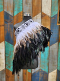 #A1 Black & White ( Korowai ) Quarter Length (Small to Large)
