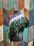 #A7 Green Kākahu ( Korowai ) - Quarter Length