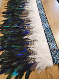 #A2 Paua Blues Kākahu ( Korowai ) - Quarter Length - Medium