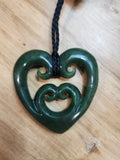 #2B Heart with Koru (60mm)