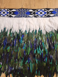 #H1 Korowai Adult Blue Green Half Length
