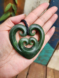 #2B Heart with Koru (60mm)