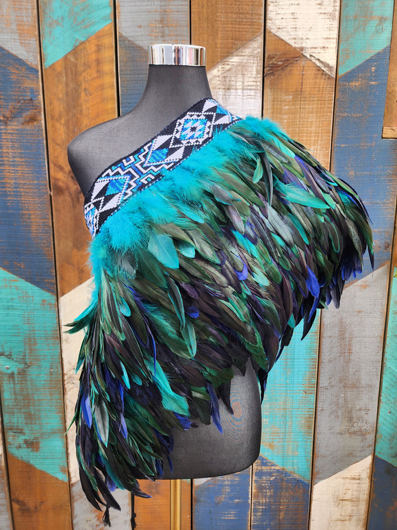 #A10 Kākahu ( Korowai ) Paua Quarter Length - (Small to Large)