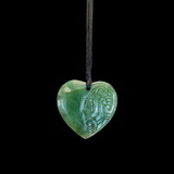 #64 Small Carved Heart (30mm)