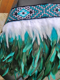#A13 Kākahu ( Korowai ) Teal  Quarter Length - ( Large)