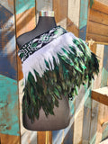 #A7 Green Kākahu ( Korowai ) - Quarter Length