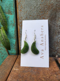 #4 Teardrop Pounamu Earrings (35mm)