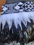 #A1 Black & White ( Korowai ) Quarter Length (Small to Large)