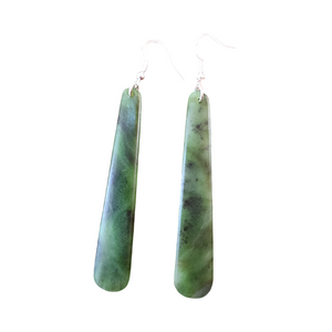 #70B Greenstone Earrings (70mm)