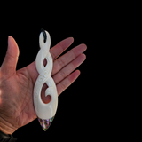 Large Bone Carving Pikorua #12