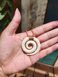#3 Koru Whale Bone Carving