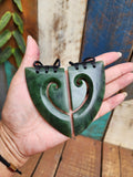 # 8 Koru Heart Breastplate Pair (80mm)