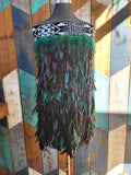 #Q17 Green Kākahu ( Korowai ) - 3/4 Length