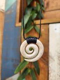 #2 Koru Whale Bone Carving