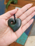 #B31 Manawa Koru Heart Pendant (50mm)