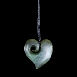 #B31 Manawa Koru Heart Pendant (50mm)