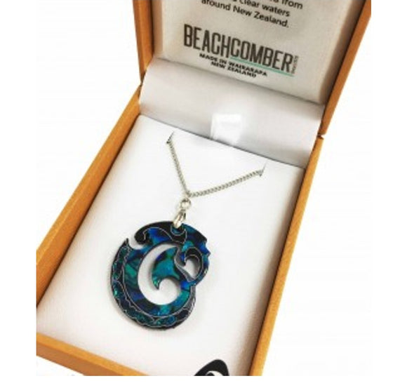 Small Paua Manaia Pendant