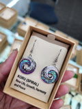 #1B Lavender Koru Earrings