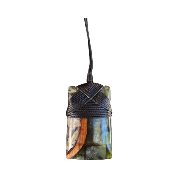 #B Pounamu Rimu Wood Toki