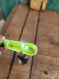 #19B Koru Drop Greenstone Earrings (50mm)