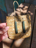 #11 Pounamu Earrings (50mm)